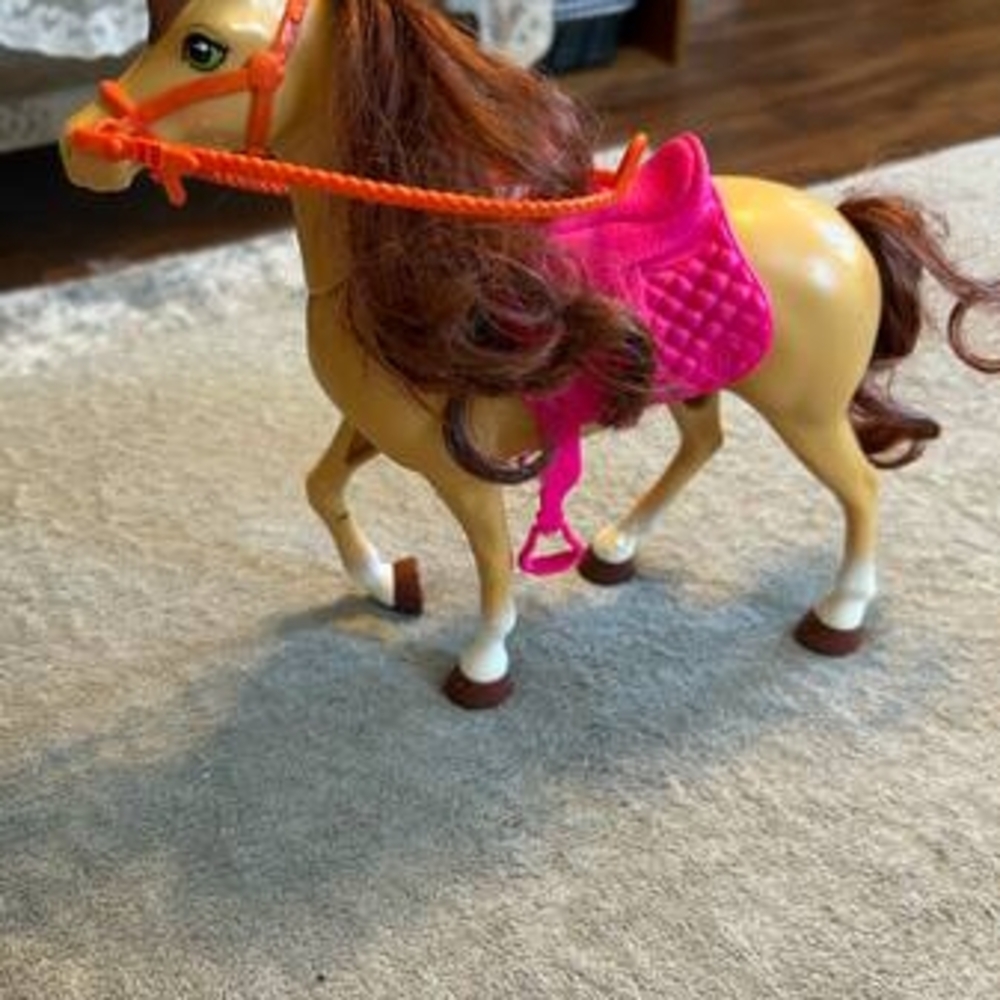 Kids Toy Horse with Pink Saddle